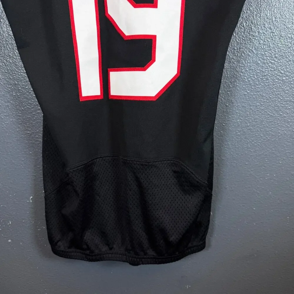 Nike Team Football Pro Mens LARGE #19 black Training Jersey A04794-010